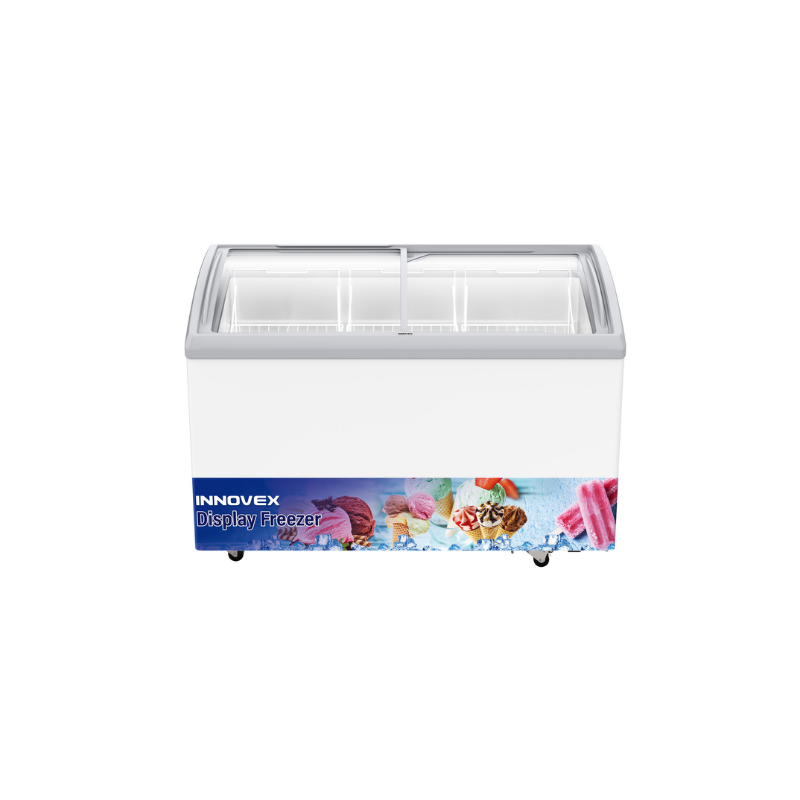 Innovex 330L Glass Top Display Deep Freezer – IDSF33D4