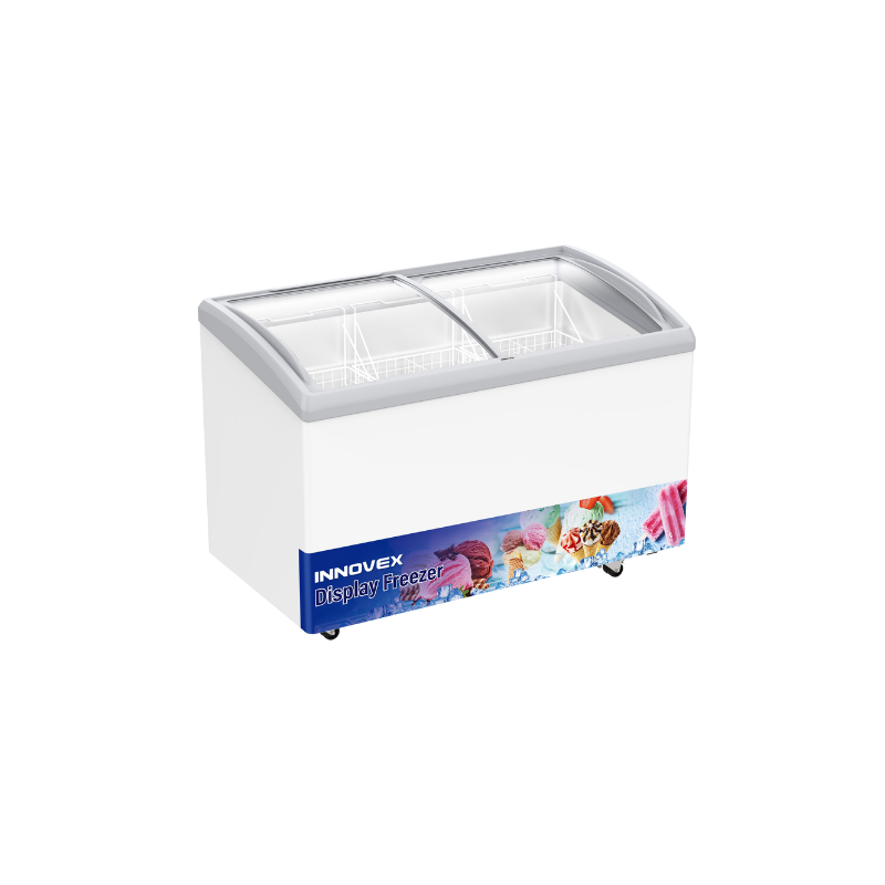 Innovex 330L Glass Top Display Deep Freezer – IDSF33D4