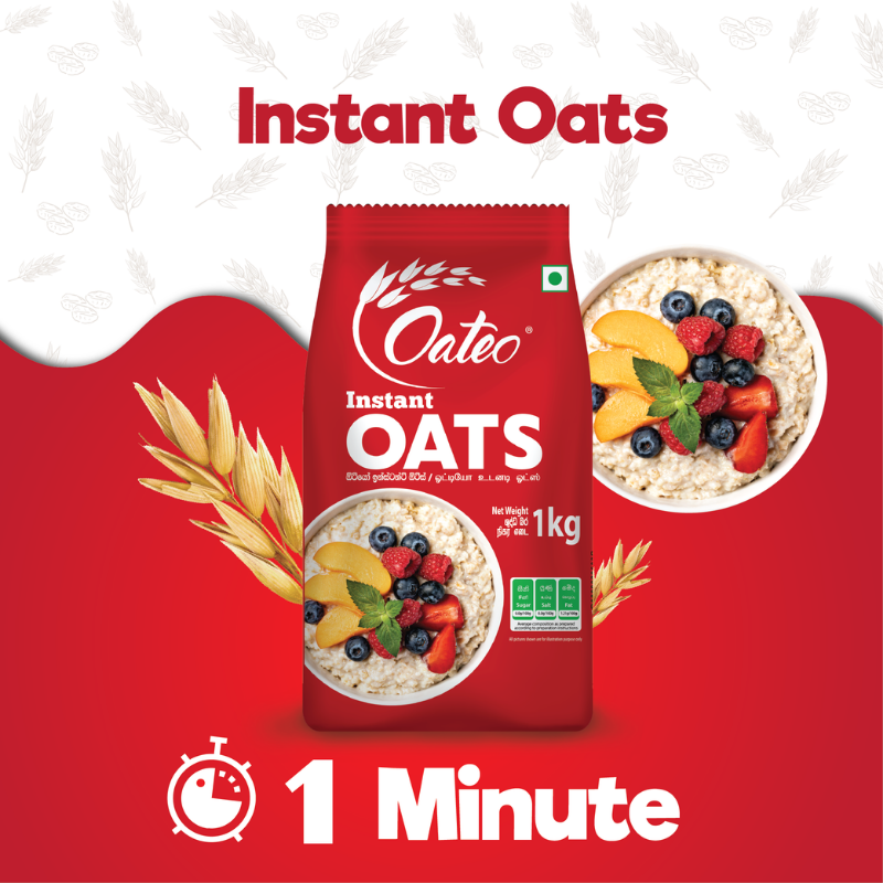Oateo Instant Oats Pouch 1kg