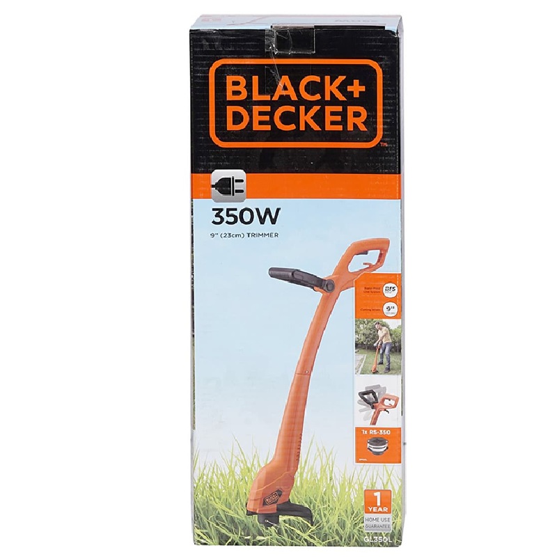 Black+Decker 350W Electric Grass Trimmer – GL350L-B1