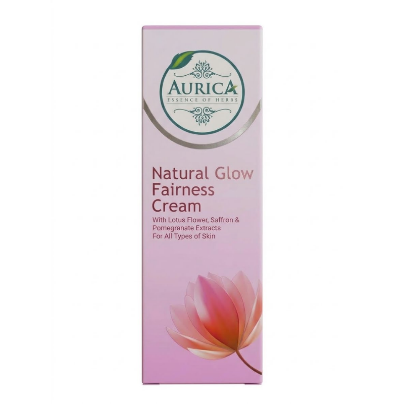 Aurica Natural Glow Fairness Cream with Lotus Flower, Saffron & Pomegranate Extracts 50ml